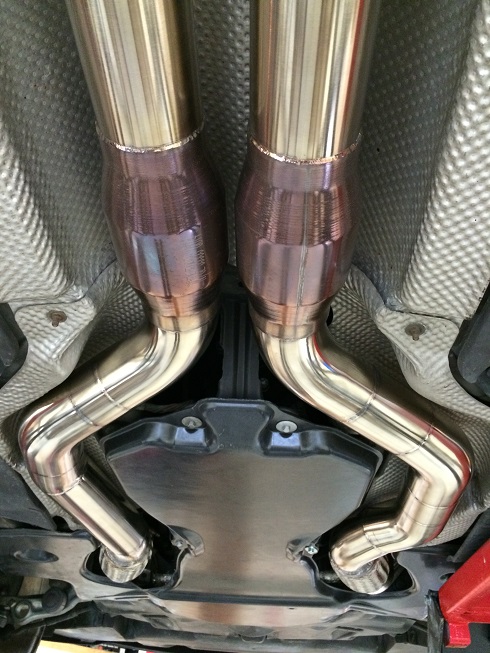 Underbody of a Mercedes AMG