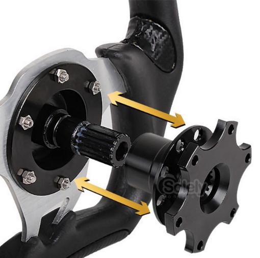 Picture of Steering wheel quick release black 68 mm