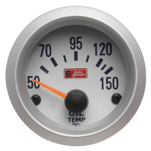 Picture of Autogauge Oil Temperature Meter - White