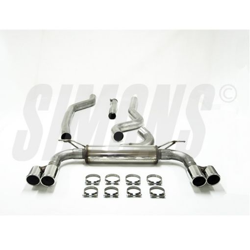 Picture of Simons catback exhaust BMW F34 GT 318d/320d 4x80 mm