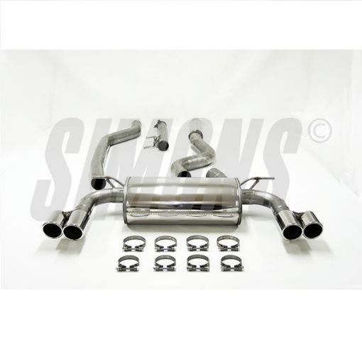 Picture of Simons catback exhaust BMW F34 GT 320i 2.0T 4x80 mm