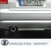 Picture of Simons catback exhaust Audi A3 8P/SEAT Altea/VW Golf 5/VW Golf 6 1x100 mm