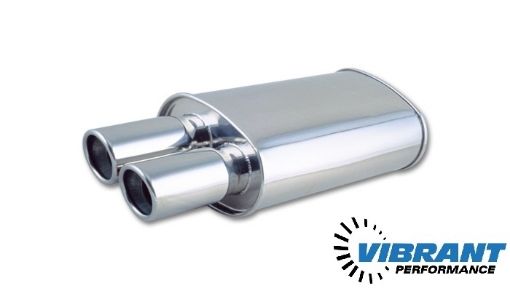 Picture of 2.25 "rolled edge silencer - Vibrant Performance 1024