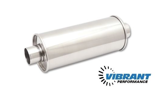 Picture of 2.25 "Round Center-Center Muffler - Vibrant Performance 1117
