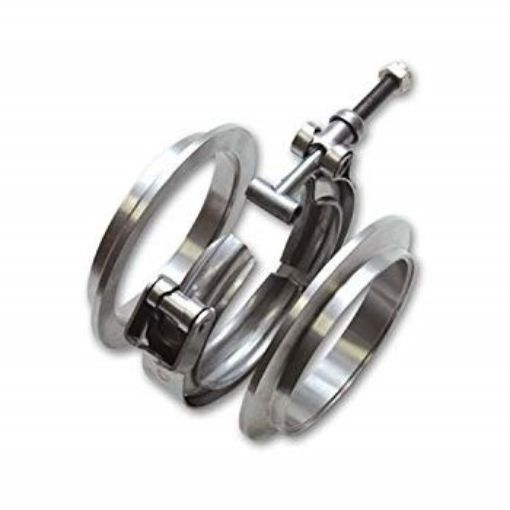 Picture of 2.5 "O.D. pipe - 3.19" flange O.D. Aluminum V-Band Flanges - Vibrant Performance