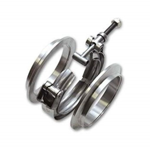 Picture of 3 "O.D. pipe - 3.78" flange O.D. Aluminum V-Band Flanges - Vibrant Performance