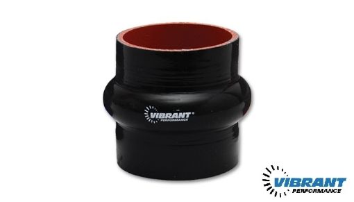Picture of 2.5" / 63mm Silicone hose with hump - Length 76.2mm - 55PSI - Black