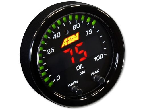 Picture of AEM X-Series 30-0301 pressure gauge 0-100 PSI/0-7 bar