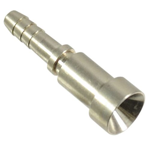 Picture of Concave male crimped end - 32.3mm long - AN3 PTFE hose