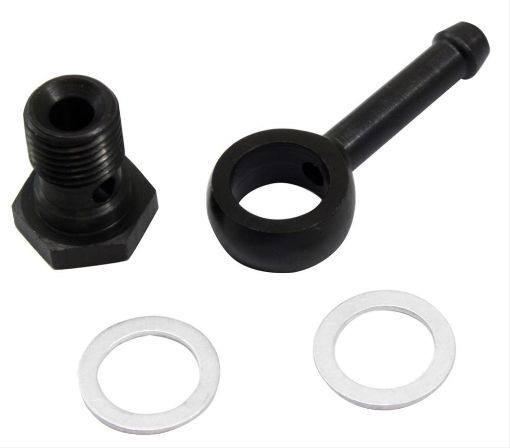 Picture of AEM 90° banjo fitting kit for EFI fuel pressure regulator