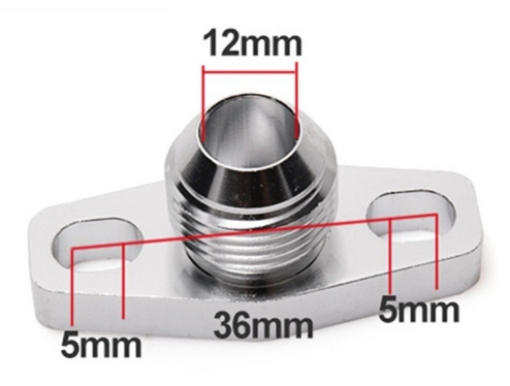 Picture of Return flange AN10 connection - 38-43mm.