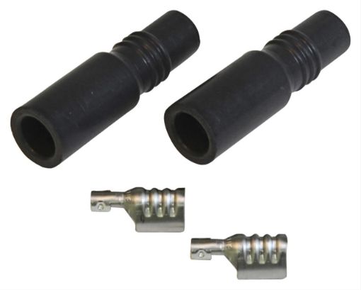 Picture of MSD ignition caps 2 pcs. - Straight - Female socket - MSD 3302
