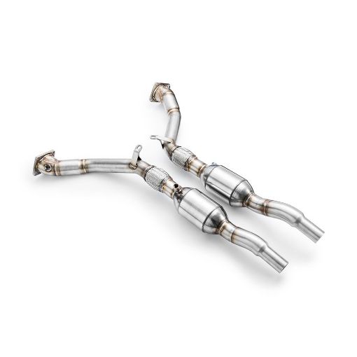Picture of Downpipe with catalyst for Audi A6, S6 ALLROAD C5 2.7 T 
