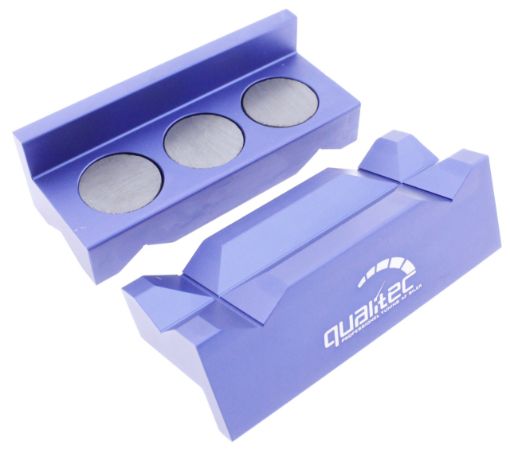 Picture of AN aluminium vise jaws blue
