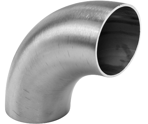 Picture of 4 "stainless tube bend - 90 degrees - Without leg length