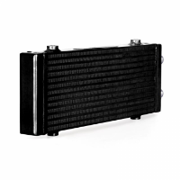 Picture of Universal Dual Pass bar & Plate Oil Cooler - Medium - Black - Mishimoto