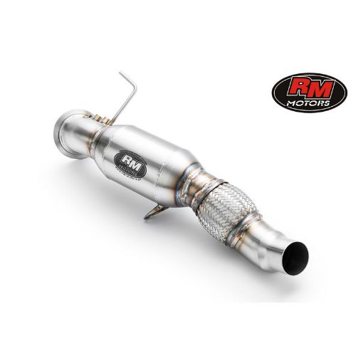 Picture of Downpipe with silencer for BMW E90, E91, E92, E93 325d, 330d, 330xd M57N2