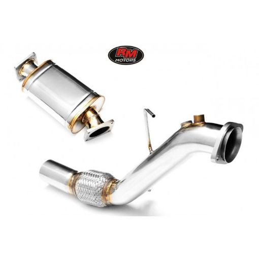 Picture of Downpipe BMW E60, E61 - M57N - 525d, 530d - with silencer