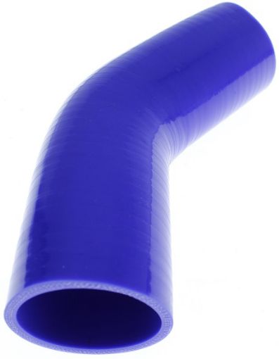 Picture of 45 Degree Silicone Bend - Blue 1.75 "- 44mm.