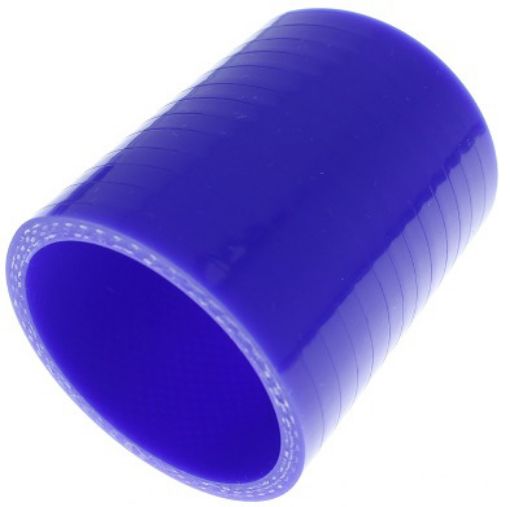 Picture of Straight silicone hose - Blue 2½ "- 63mm.