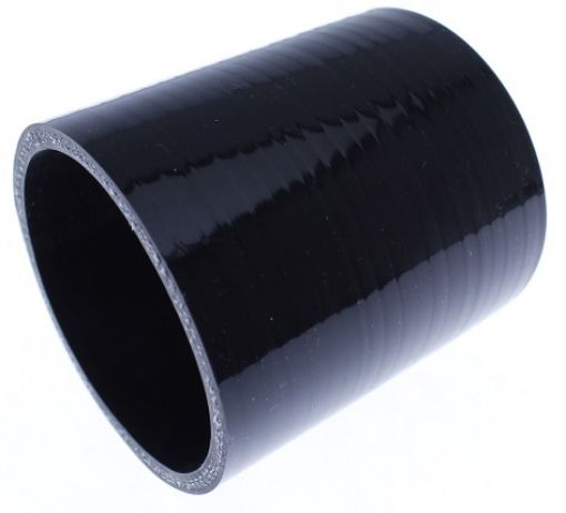Picture of Straight silicone hose - Black 2.5 "- 63mm.