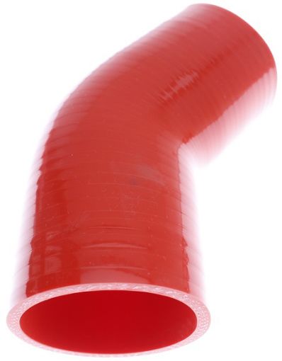 Picture of 45 Degree Silicone Bend - Red 3 "- 76mm.