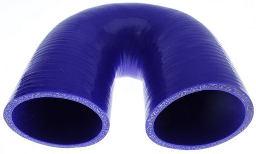 Picture of 180 Degree Silicone Bend - Blue 2½ "- 63mm.