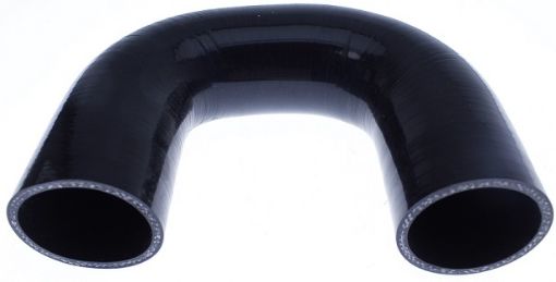 Picture of 180 degree silicone bend - Black 2½ "- 63mm.