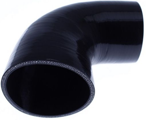 Picture of 90 Degree Silicone Bend - Black 3 "- 76mm.