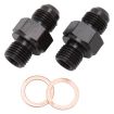 Picture of AN6 Male - 1/4" NPSM Male - Nipple adapter - 2 per pack.