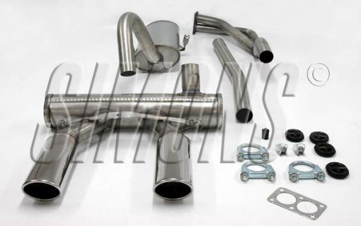 Picture of Simons sports exhaust Opel GT 1900 2x70/90 mm