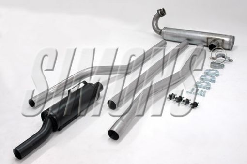 Picture of Simons catback exhaust Saab 93/96 two-stroke engine