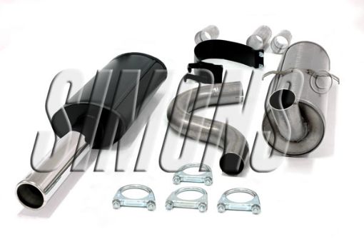 Picture of Simons catback exhaust Volvo 740/940 GL/GLE/GLT 1x80 mm