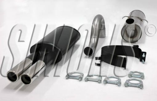 Picture of Simons catback exhaust Volvo 740/940 GL/GLE/GLT 2x70 mm