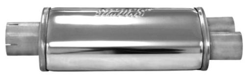 Picture of "Split 63" - Stainless "Silencer 2½ -> 2pcs. 2" outputs. - Simons U346351R