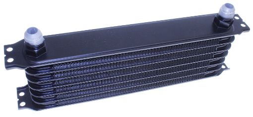 Picture of Oil cooler element - 7 rows AN10 connection - Black