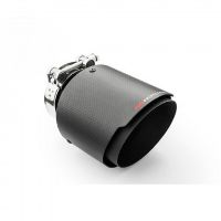 Picture of 3" inlet to 4.5" outlet - Stainless steel and carbon fiber tailpipe