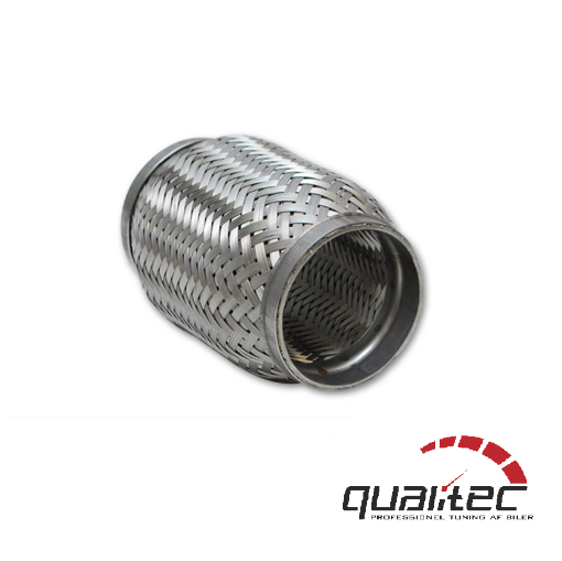 Picture of Stainless steel pipe exhaust 2½ "- Length 152mm. - Outer & inner braid