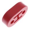 Picture of Red rubber suspension exhaust - Universal