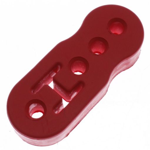 Picture of Red rubber suspension exhaust - Universal - Long