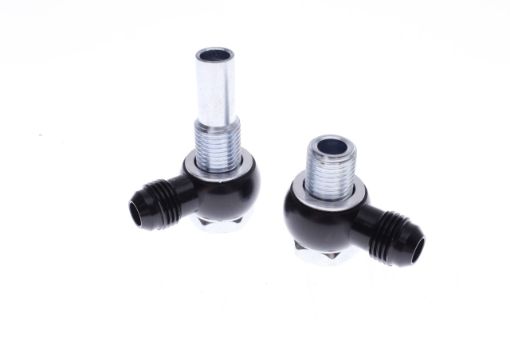 Picture of 4L80E Oil Cooler 90 Degree Banjo Fittings - 6AN x 1/4 NPSM