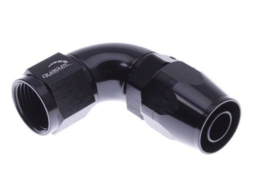 Picture of 90degrees. AN fitting - AN8 - Black - High flow