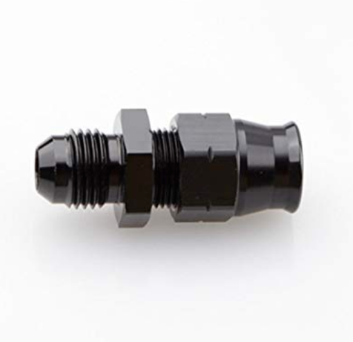 Picture of Straight Tube to Male AN-6 Adapter - Black - 3/8" (9,52mm.)