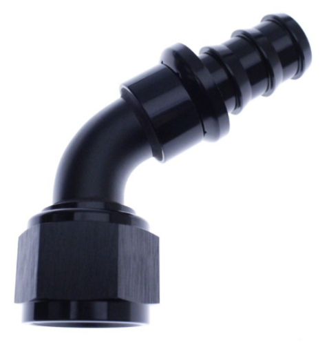 Picture of 60degrees. AN fitting - AN-12 - Black - Push lock