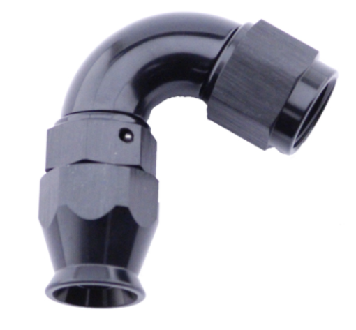 Picture of 120gr. PTFE AN fitting - AN-6 - High flow - Black