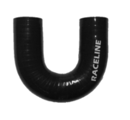 Picture of 180 Degree Silicone Bend - Black - 3,5" / 89mm.