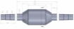 Picture of Simons catalyst - 400 cell ceramic - E5 Approved