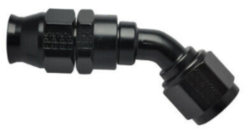 Picture of 45degrees. PTFE AN fitting - AN-10 - Black