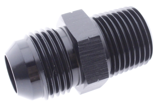Picture of AN3 Male - 1/8"x28 PT Male - Nipple Fitting - Black Alu