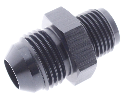 Picture of AN6 Male - 11/16"x18 JIC Male - Nipple Fitting - Black Alu